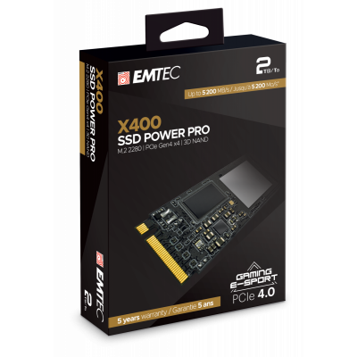 Emtec SSD M2 PCIe 4.0 X400 2T Intern